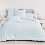 Спален комплект памучен сатен - ЦВЯТ СВЕТЛО СИН